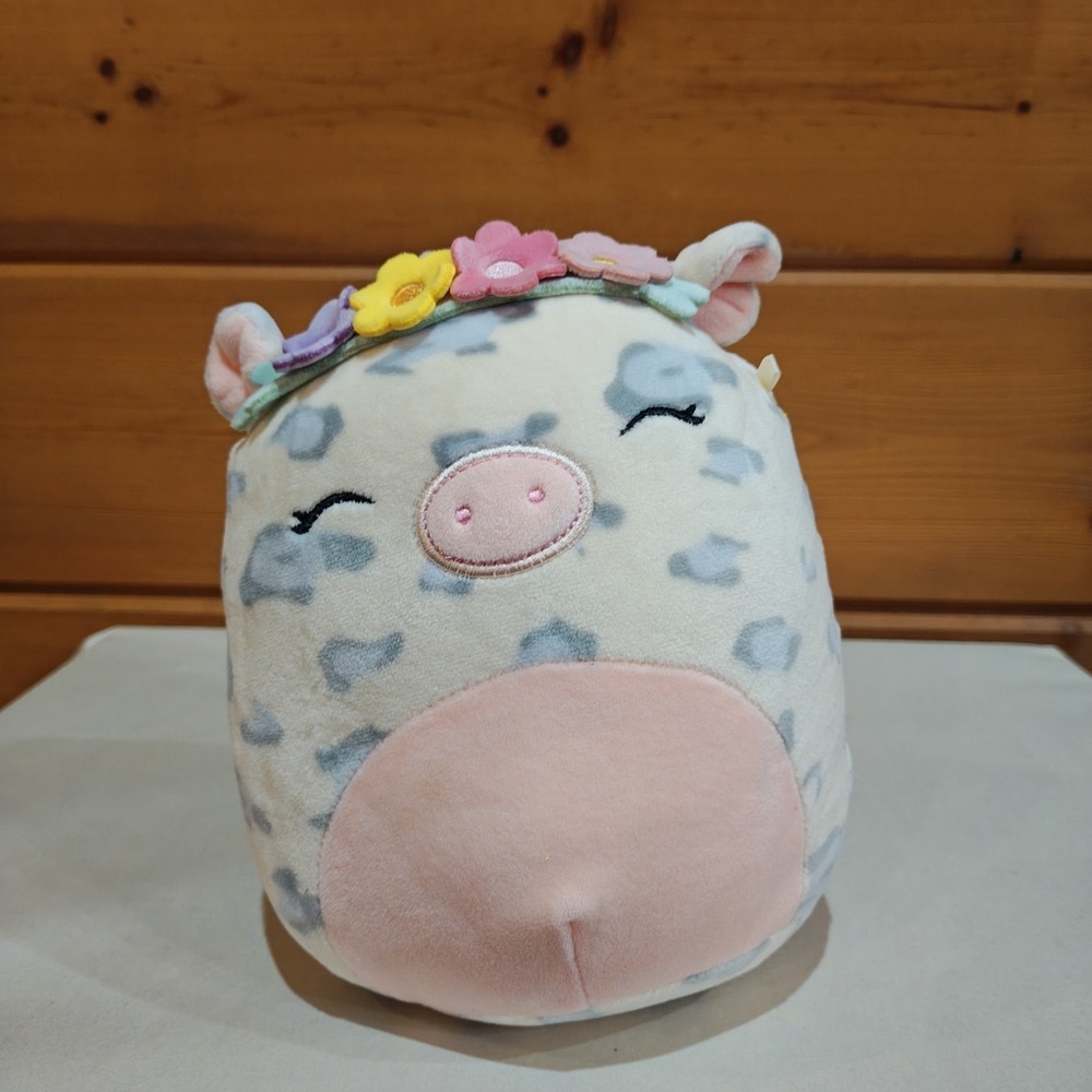 Squishmallow 8" Rosie Pig Flower Crown Ultra Soft Stuffed Plush Toy‎ Lovey